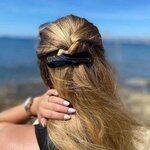 barrette cheveux lydie noir et doré 5
