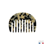 peigne cheveux démêlant écaille clair made in france-Photoroom