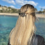 barrette cheveux diane classique onyx 5