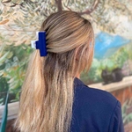 pince cheveux bleu blanc made in france
