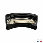 barrette à cheveux large lyvia noir 2