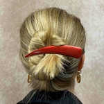 pince à cheveux pélican large métal rouge 5