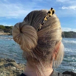 pic à cheveux torsadé 19 cm écaille clair 5