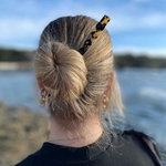 pic à cheveux torsadé 19 cm écaille foncé 5