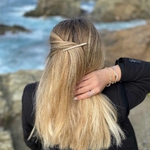 barrette à cheveux fantaisie sandrine argenté 5