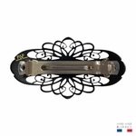 barrette à cheveux audrey rétro arabesques noir 2