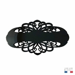 barrette à cheveux audrey rétro arabesques noir