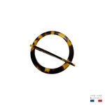 barrette à cheveux marjorie cercle écaille foncé-Photoroom