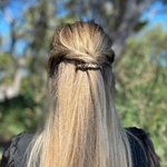 barrette à cheveux alice bombée onyx 5
