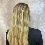 barrette à cheveux ambre pierre corail
