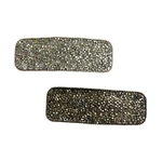 barrette clic clac strass et feutrine collection
