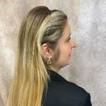 serre tête à cheveux double zigzag argenté 5
