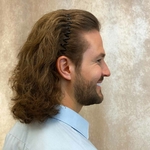 serre tête cheveux homme métal zigzag noir