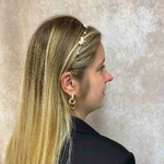 serre tête cheveux fin doré petits papillons