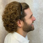 serre tête cheveux homme métal noir avec crochets