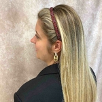 serre tête cheveux rouge pailleté