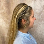 serre tête cheveux spirale noir 5