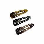 barrette cheveux clic clac motif floral collection