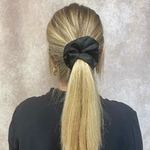 chouchou cheveux soie noir