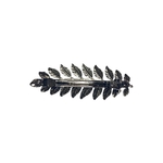 barrette à cheveux séverine grande feuille argenté 2-Photoroom