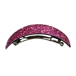 barrette à cheveux victoire rose fuchsia pailleté-Photoroom