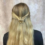 barrette à cheveux charlie anneau torsadé or  4