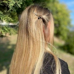barrette à cheveux coulissante capucine strass noir 2