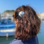 barrette à cheveux tiffany feuille argent 4