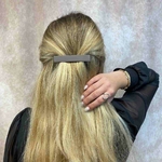 barrette à cheveux agathe marron mate 5