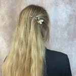barrette à cheveux irène grand papillon doré 5