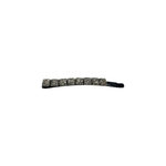 barrette à cheveux coulissante noémie noir petits carrés argent-Photoroom