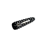 barrette cheveux clic clac motif floral noir-Photoroom
