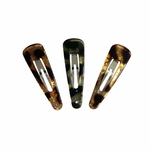 barrette cheveux clic clac translucide collection