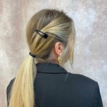 barrette à cheveux clic clac classique noir 4