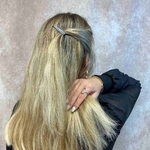 barrette à cheveux ludivine petite plume argenté 3