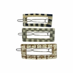 barrette à cheveux rectangulaire tatiana collection