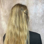 barrette à cheveux coulissante sybille trio feuille doré 3