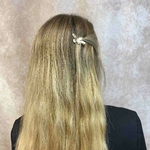 barrette à cheveux pince clémentine petit papillon doré 3