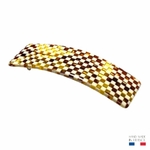 barrette à cheveux hortance collection graphique damier