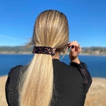 barrette à cheveux hortance noir pailleté 5