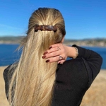 barrette à cheveux carla collection céleste marron 2