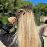 barrette à cheveux clémence noir pailleté 4
