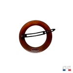 barrette à cheveux ronde sans métal élodie vison 2-Photoroom