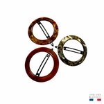 barrette à cheveux ronde sans métal élodie collection