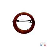 barrette à cheveux ronde sans métal élodie vison-Photoroom