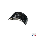 barrette à cheveux large bombée héléna noir nacré-Photoroom