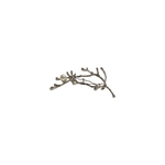 barrette à cheveux océane branche argenté et perle blanche-Photoroom