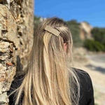 barrette à cheveux rectangulaire doré valérie 4