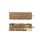 barrette à cheveux rectangulaire doré valérie 3