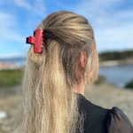 pince à cheveux rouge et noir 6 cm 5